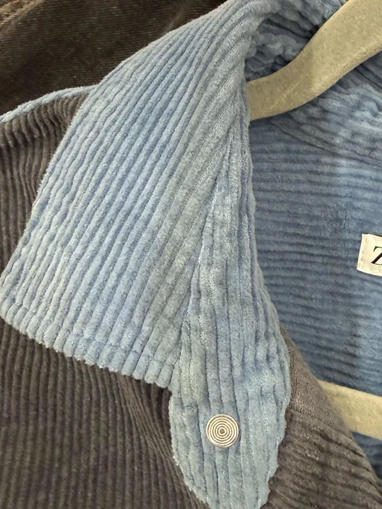 Zara Colorblock Corduroy Shirt Jacket - Picture 4 of 4